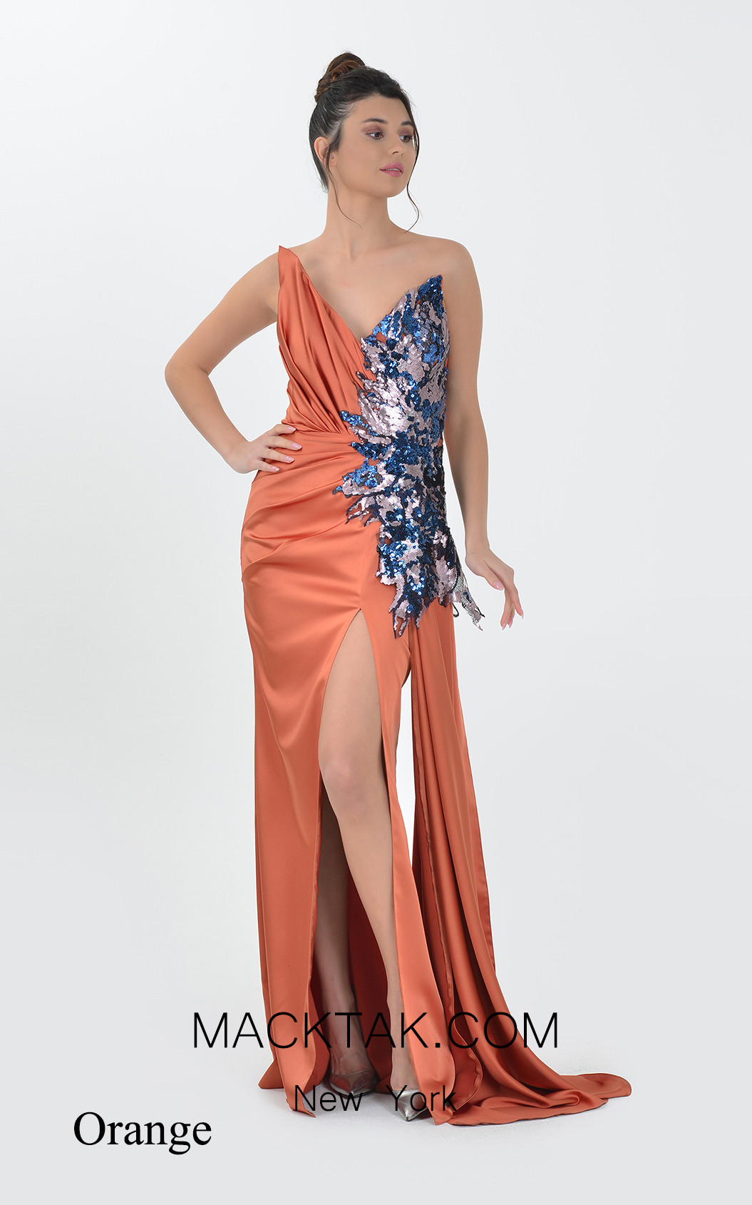 MackTak Couture 5167 Orange Front Dress