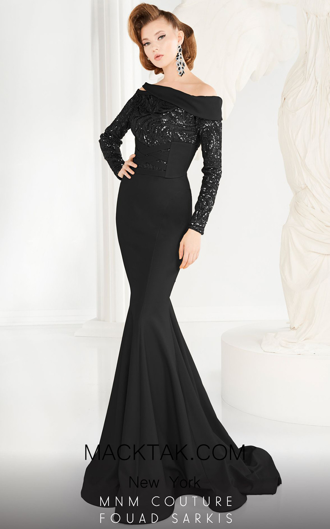 MNM 2578 Black Front Dress