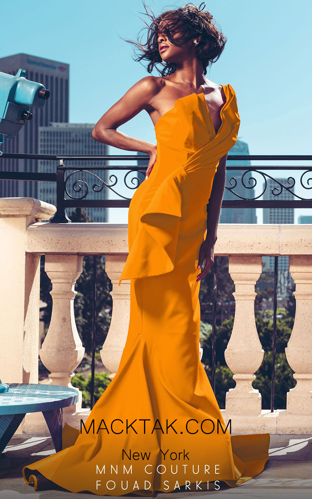 MNM Couture 2425A Mango Front Dress
