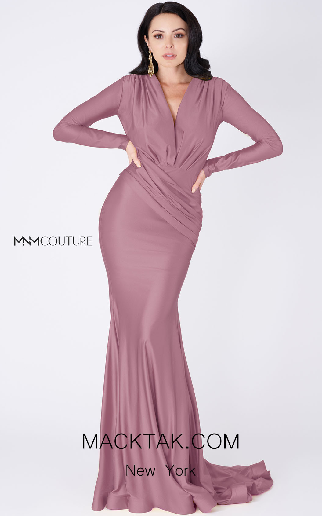 MNM Couture L0002A Lavender Front Dress