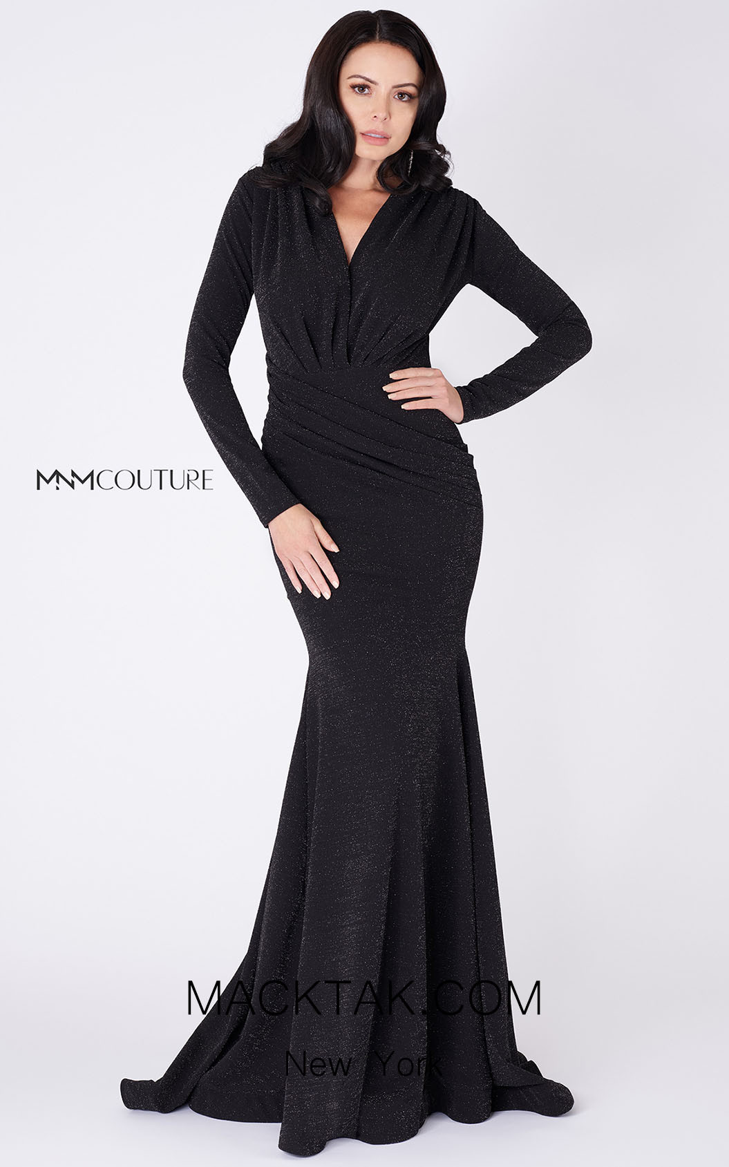 MNM Couture L0002C Black Front Dress
