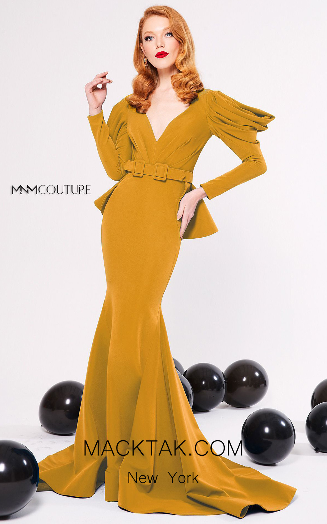 MNM Couture N0315 Mango Front Dress