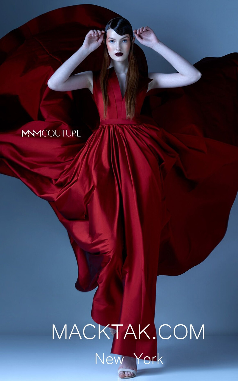 MNM G0933 Red Front Evening Dress