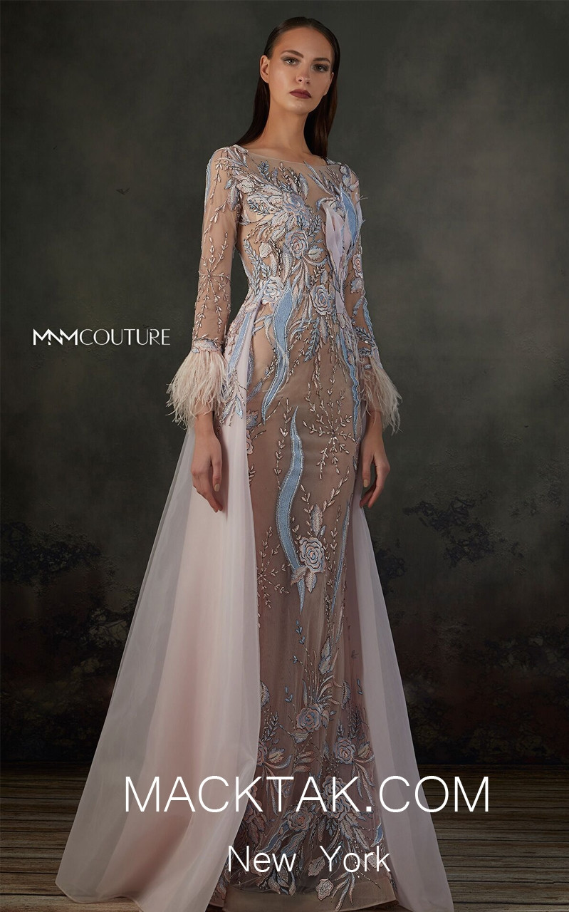 MNM K3668 Pink Front Evening Dress