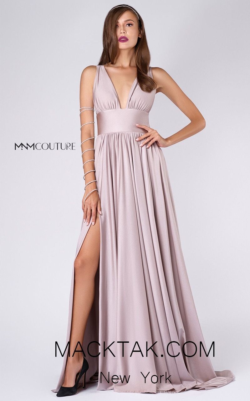 MNM L0051 Blush Front Evening Dress