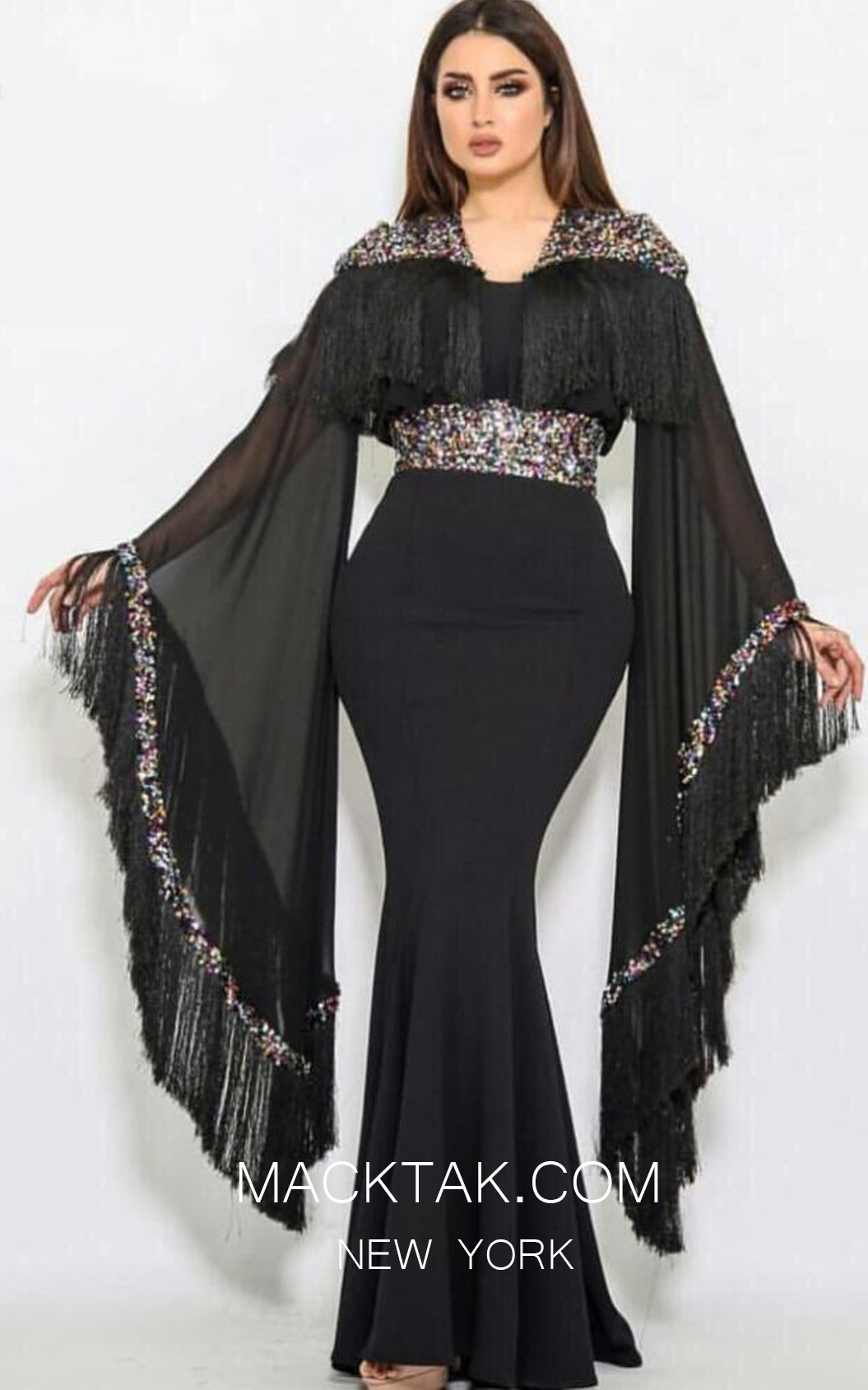 TK MT4902 Black Front Dress