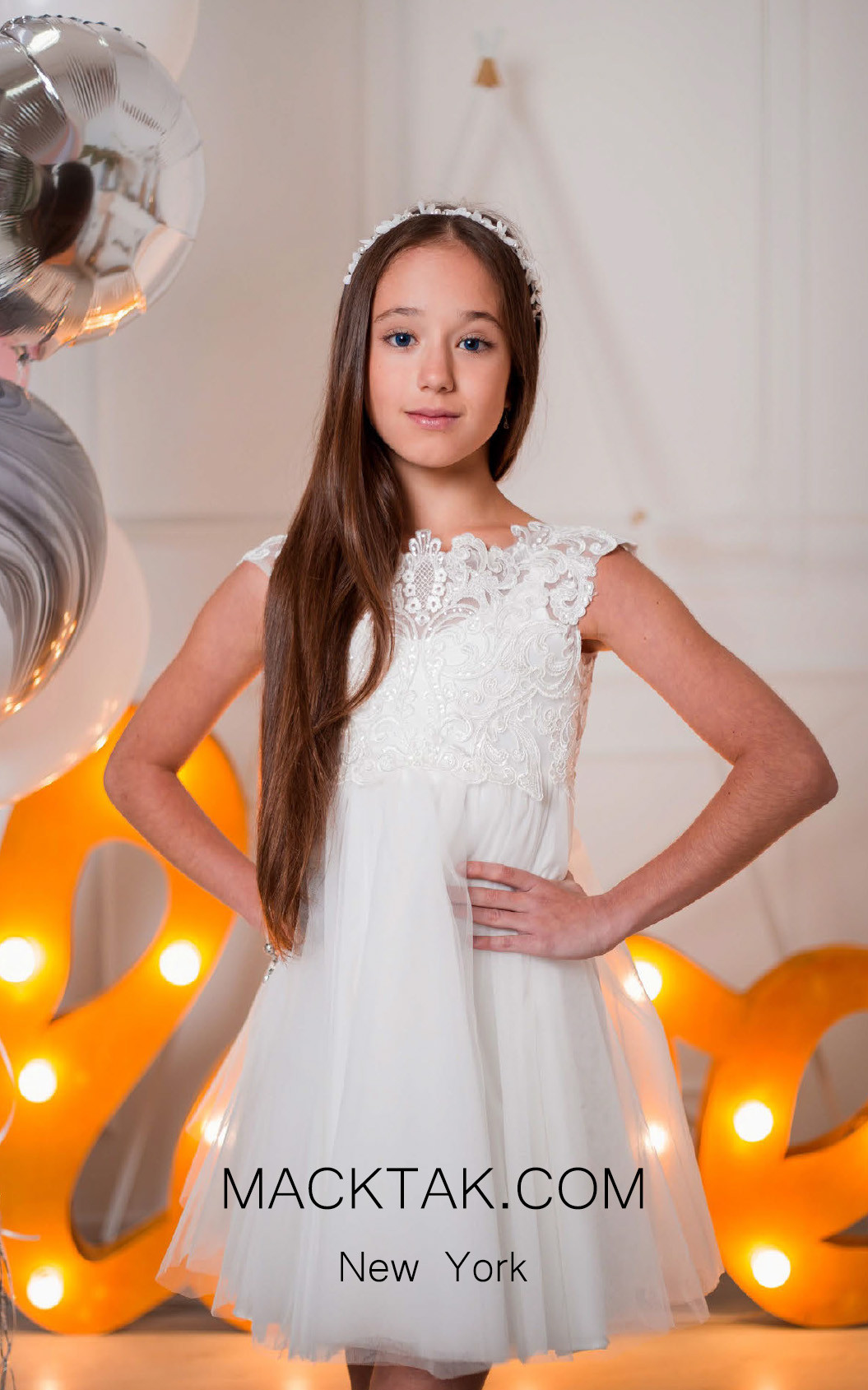 Pollardi 1001 Ivory Front Dress