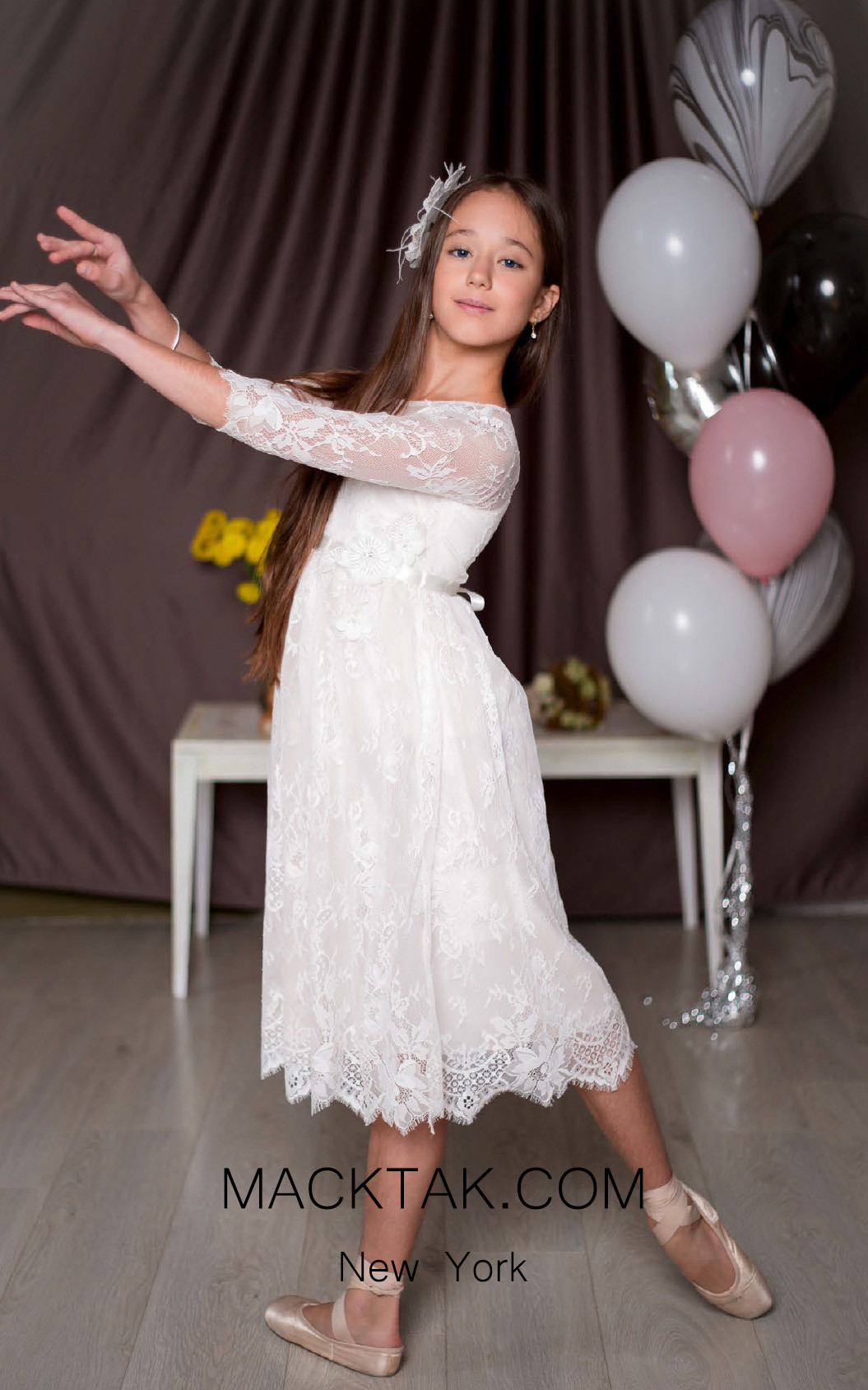 Pollardi 1008 Ivory Front Dress