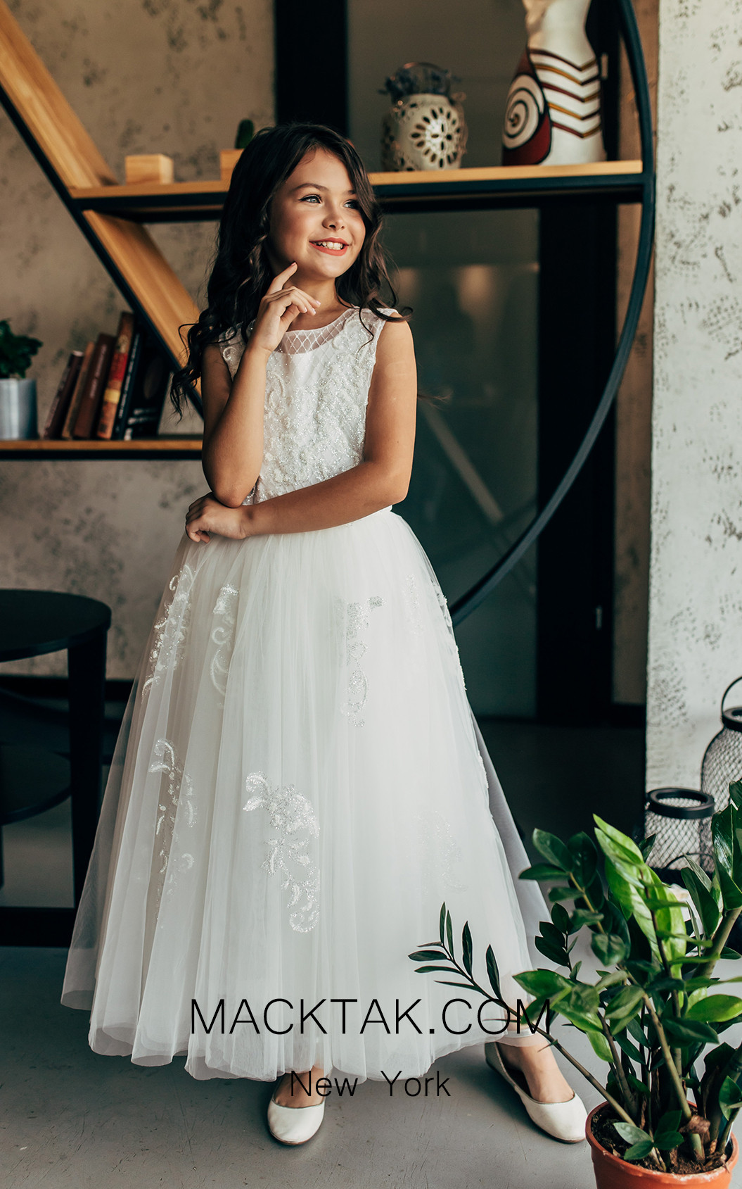 Pollardi 2031 Ivory Front Dress