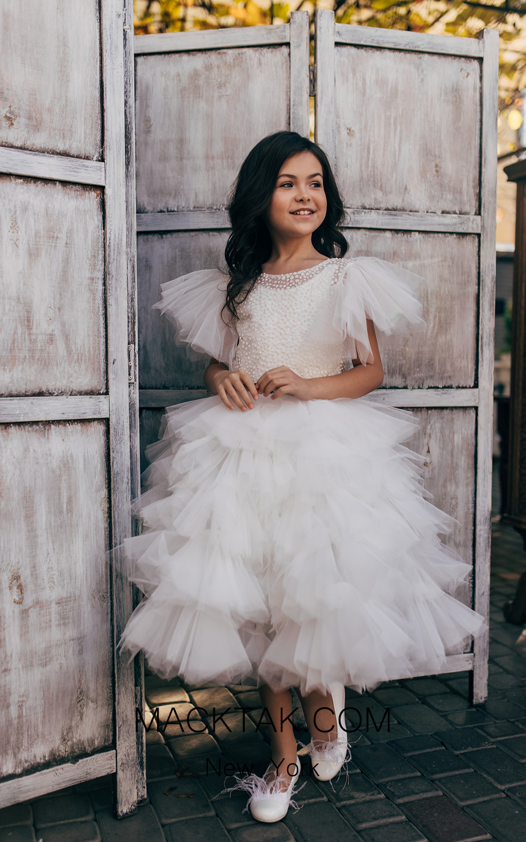 Pollardi 2034 Ivory Front Dress
