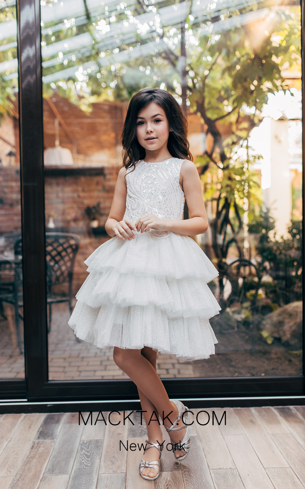 Pollardi 2038 Ivory Front Dress