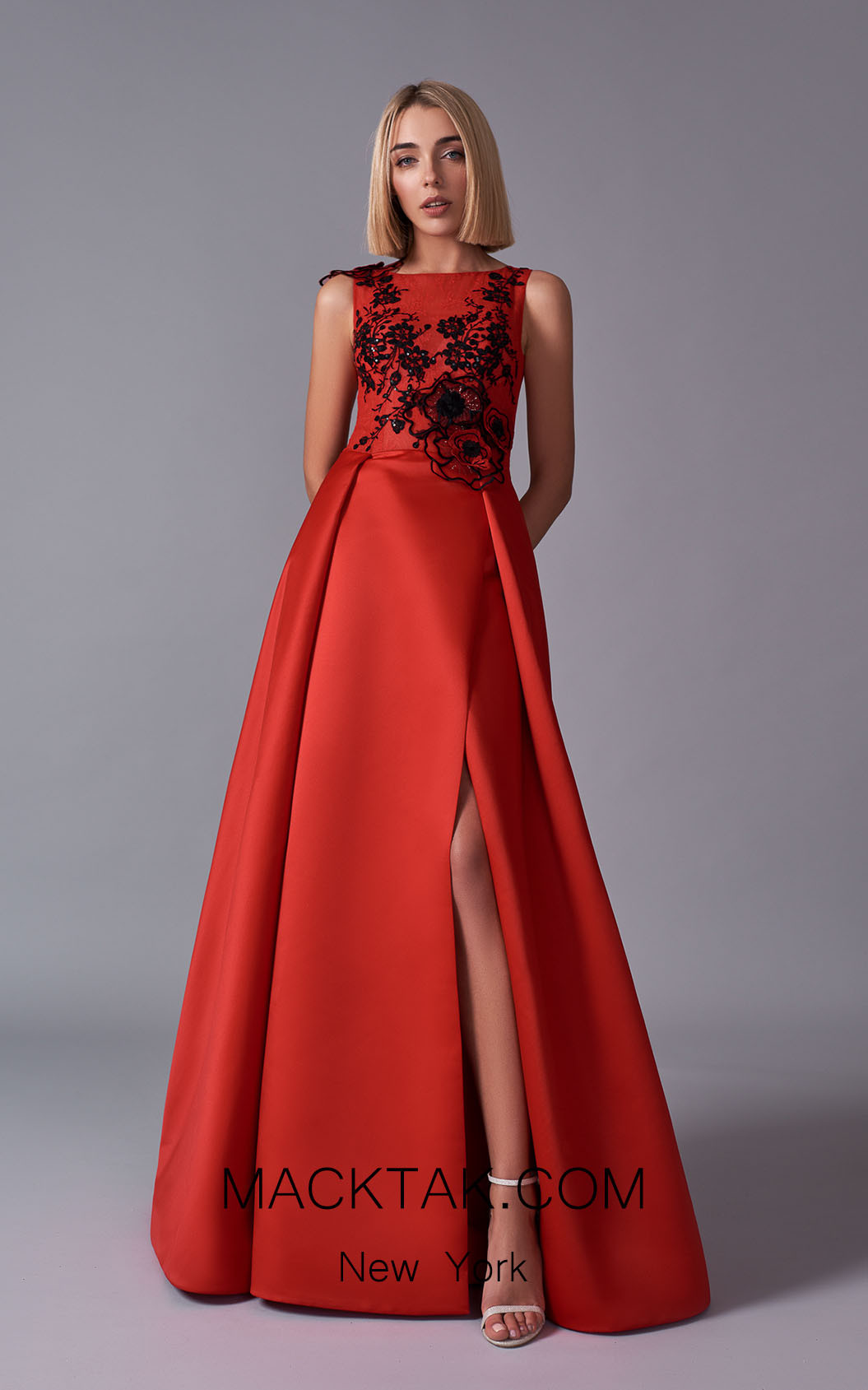 Pollardi 5103 Red Front Dress