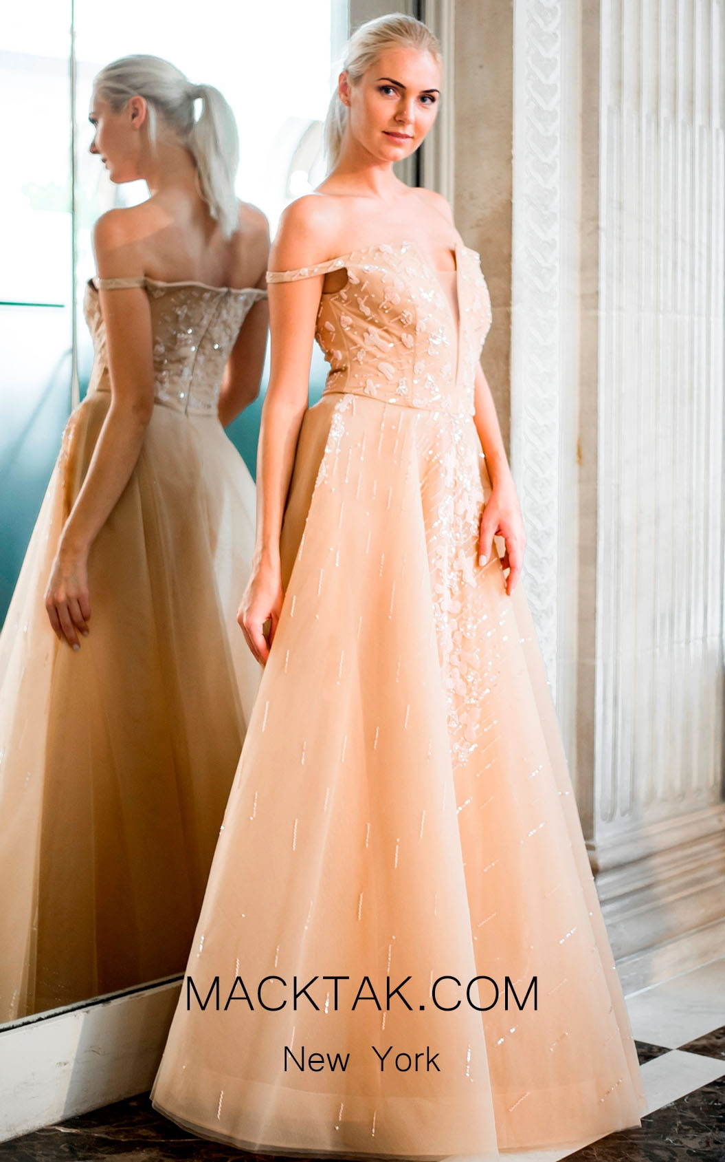 Sana Sabini 9258A Front Evening Dress