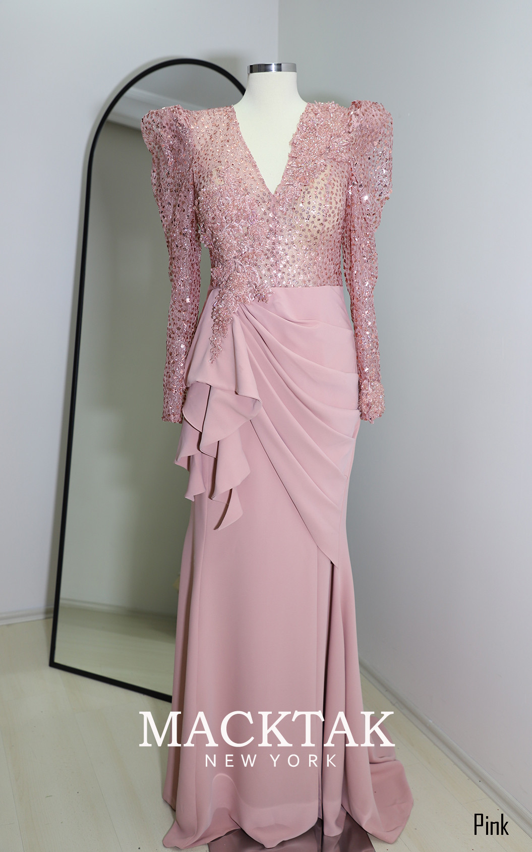 Sylvianne Pink Front Dress