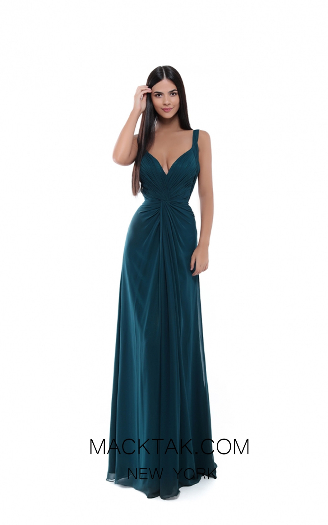 Tarik Ediz 50486 Emerald Front Prom Dress