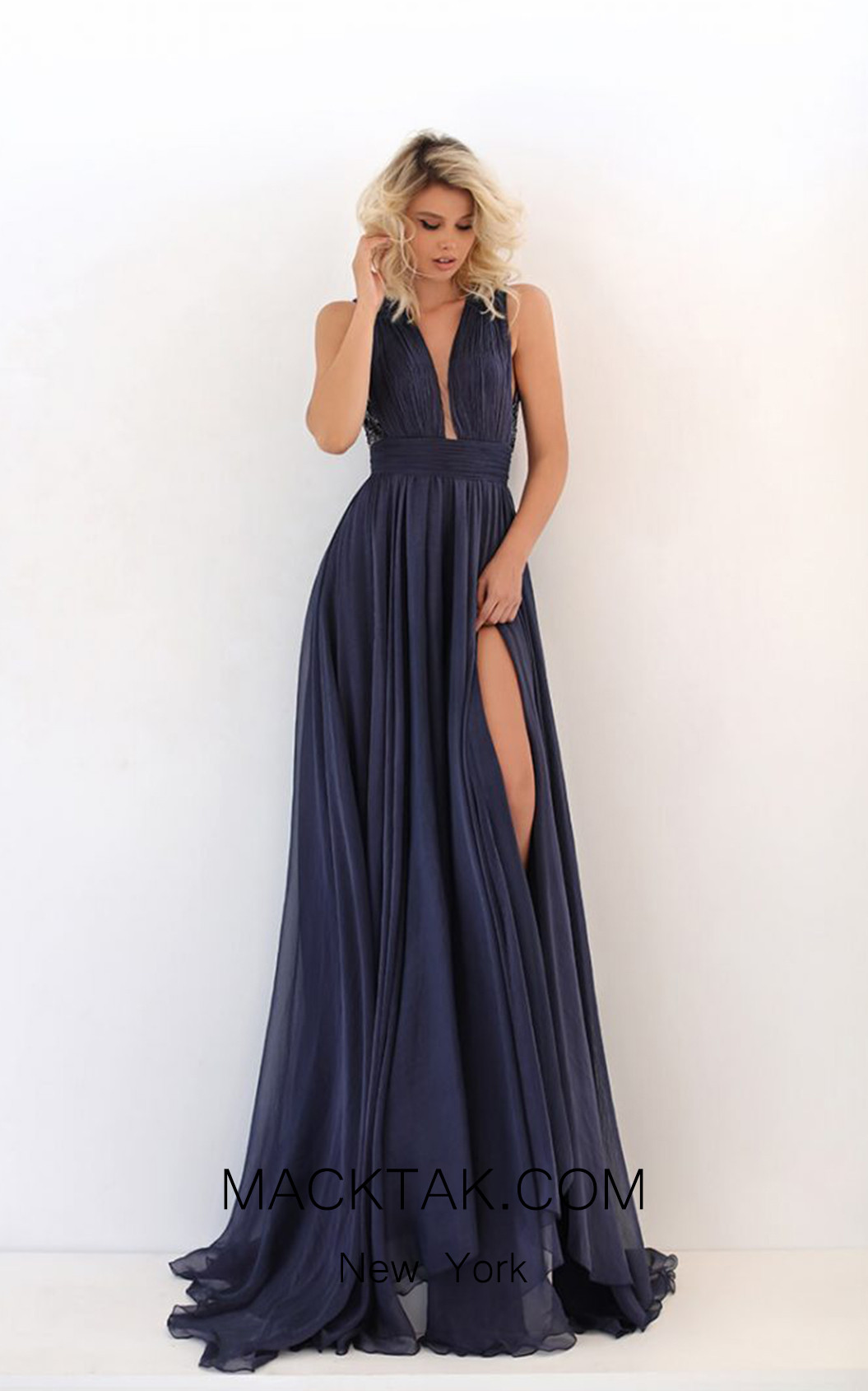 Tarik Ediz 50678 Navy Front  Tarik Ediz 50678 Navy Front