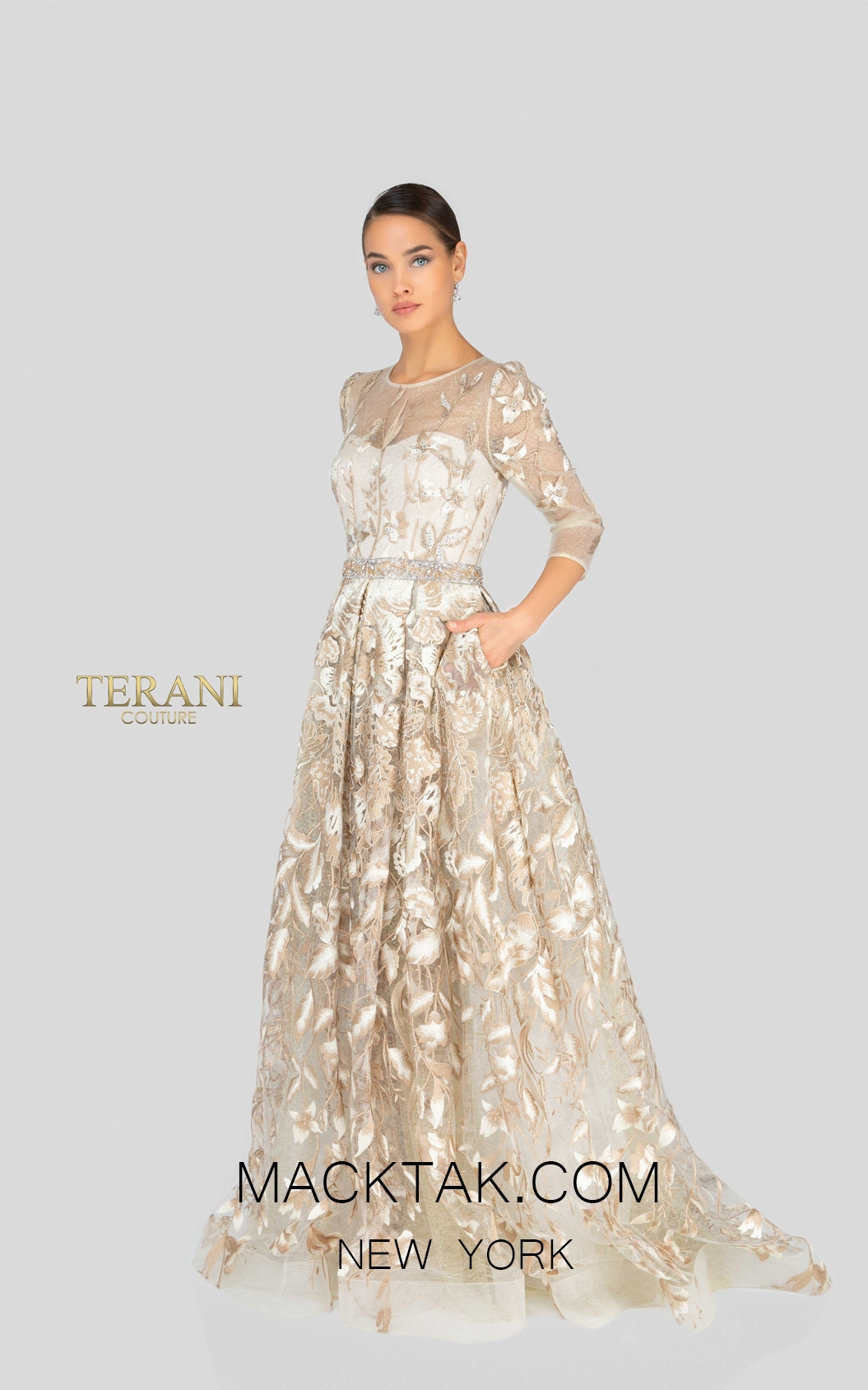 terani feather dress