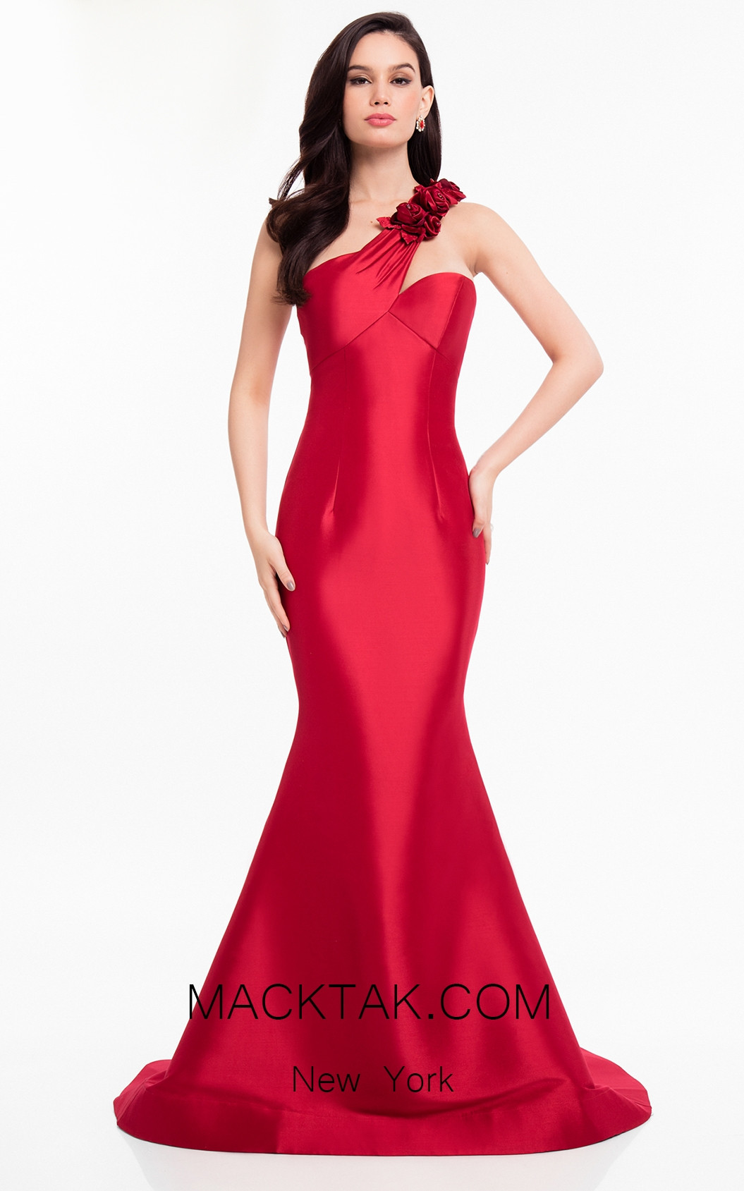 Terani 1821E7106 Red Front Dress