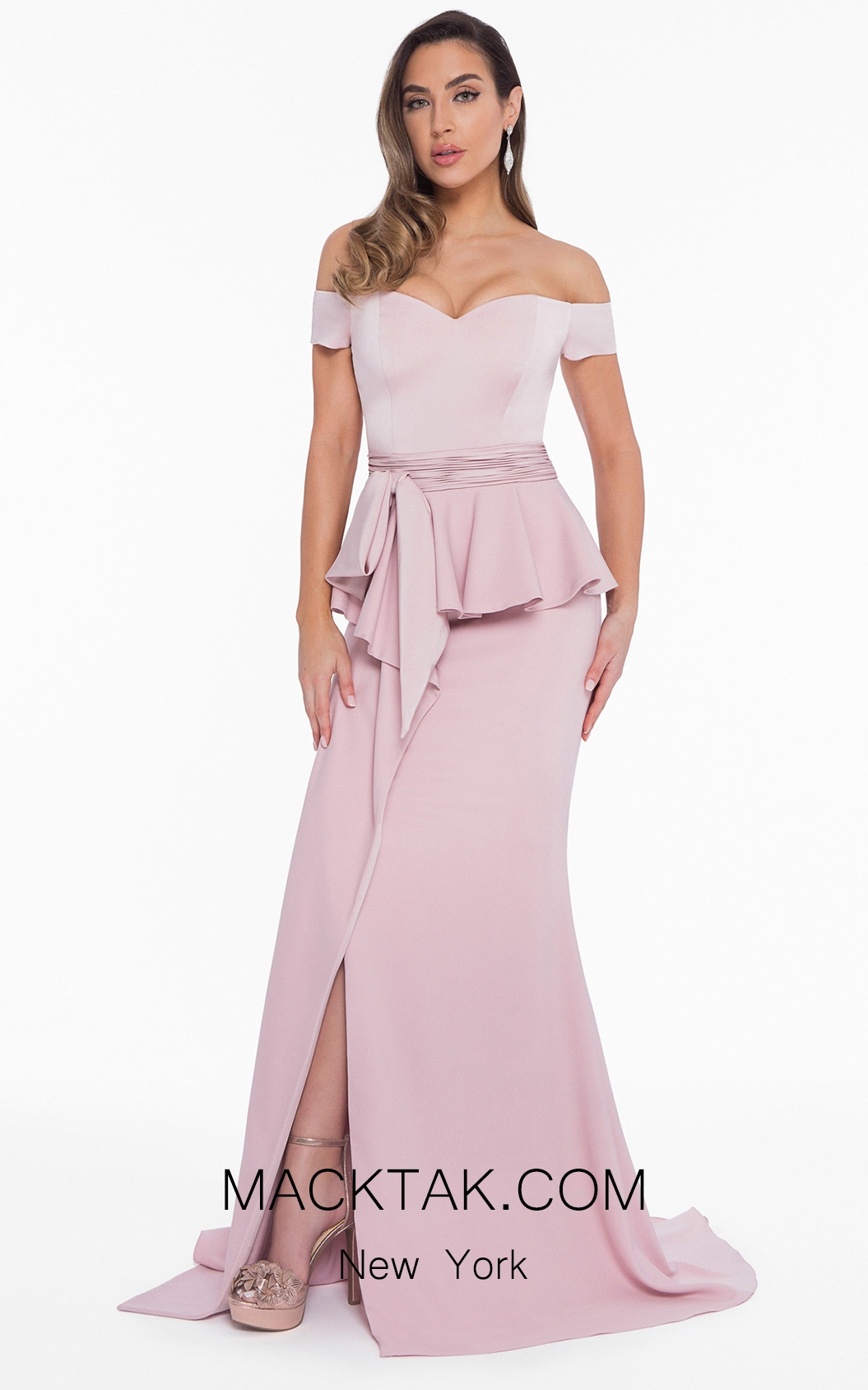 Terani 1821E7126 Blush Front Evening Dress