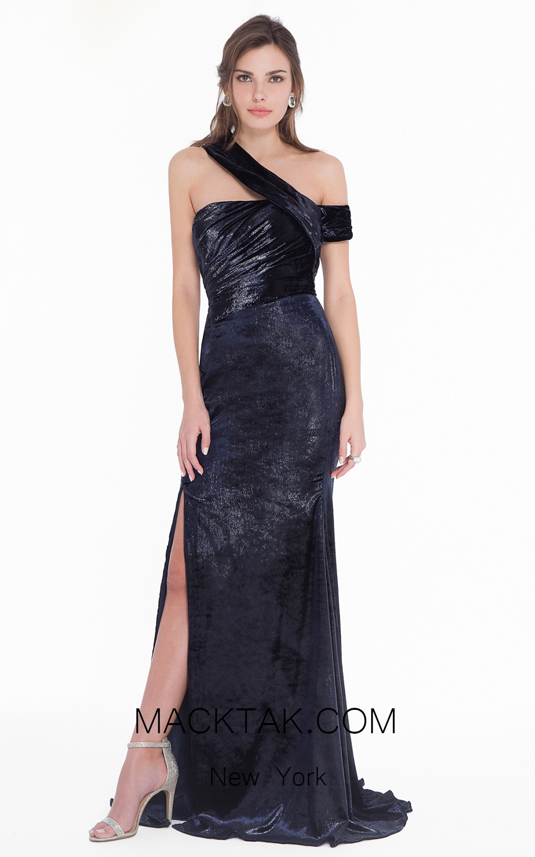 Terani 1821E7149 Navy Front Dress