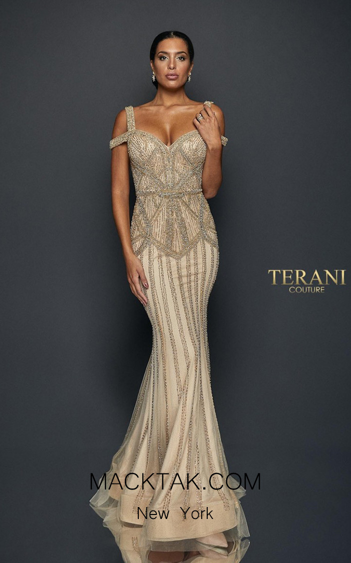 Terani Couture 1922GL0680 Front Dress