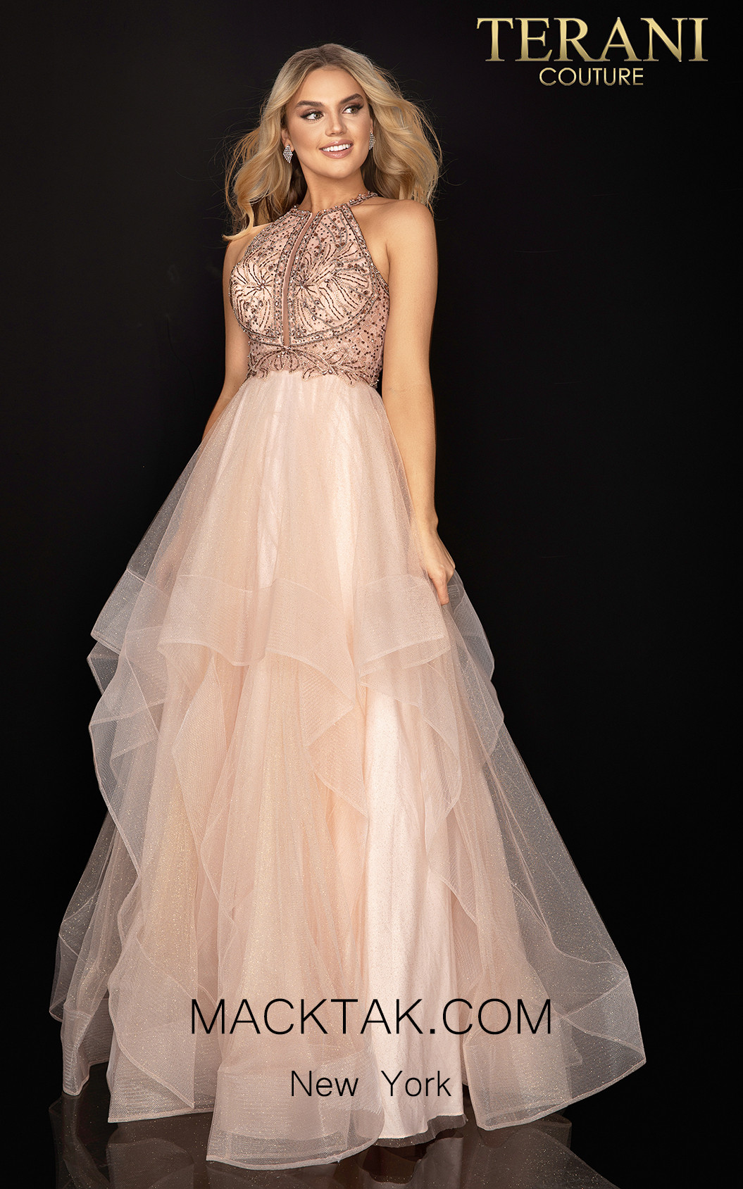 Terani couture blush dress cheap