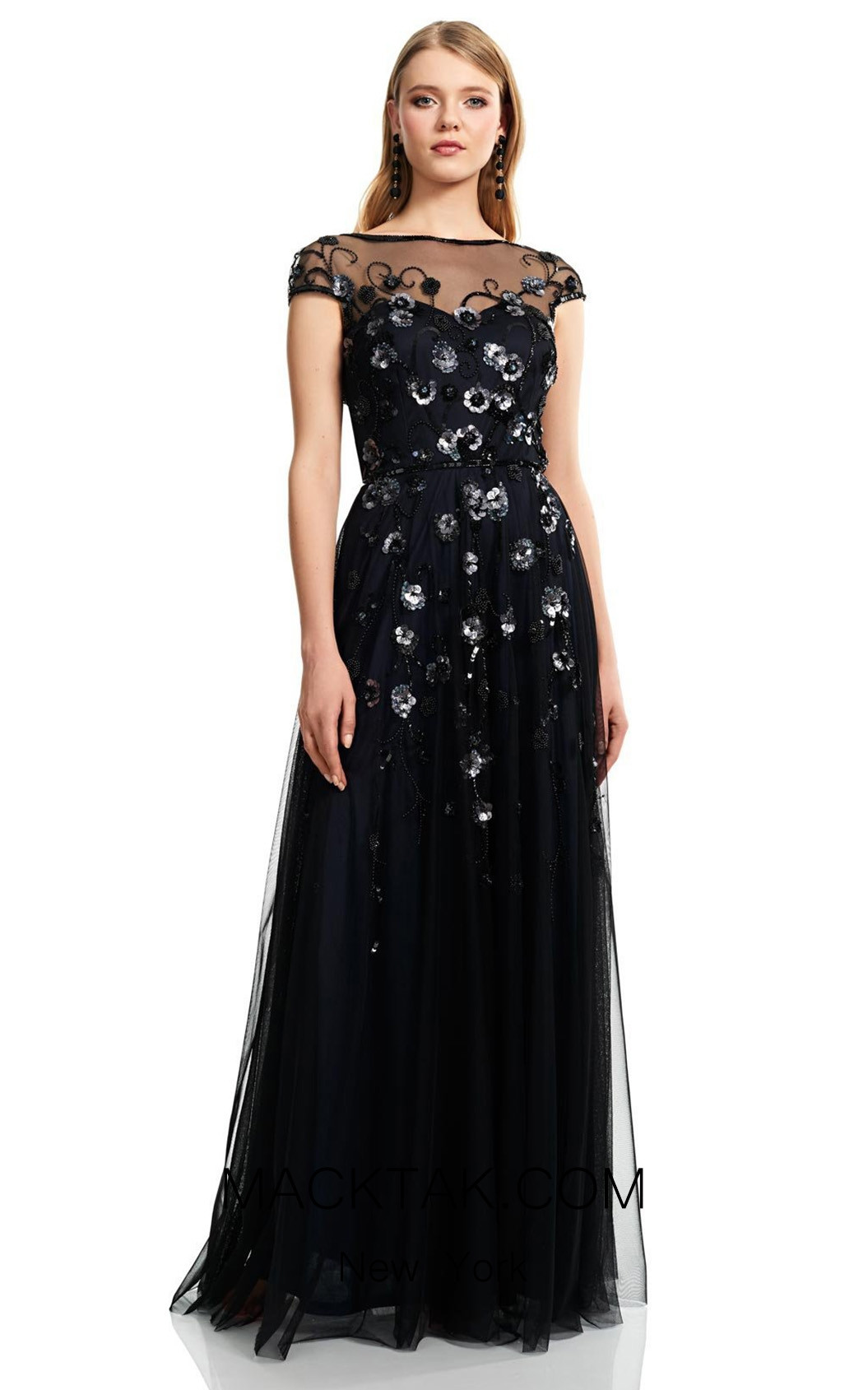 Theia Couture 883745 Navy Front Dress