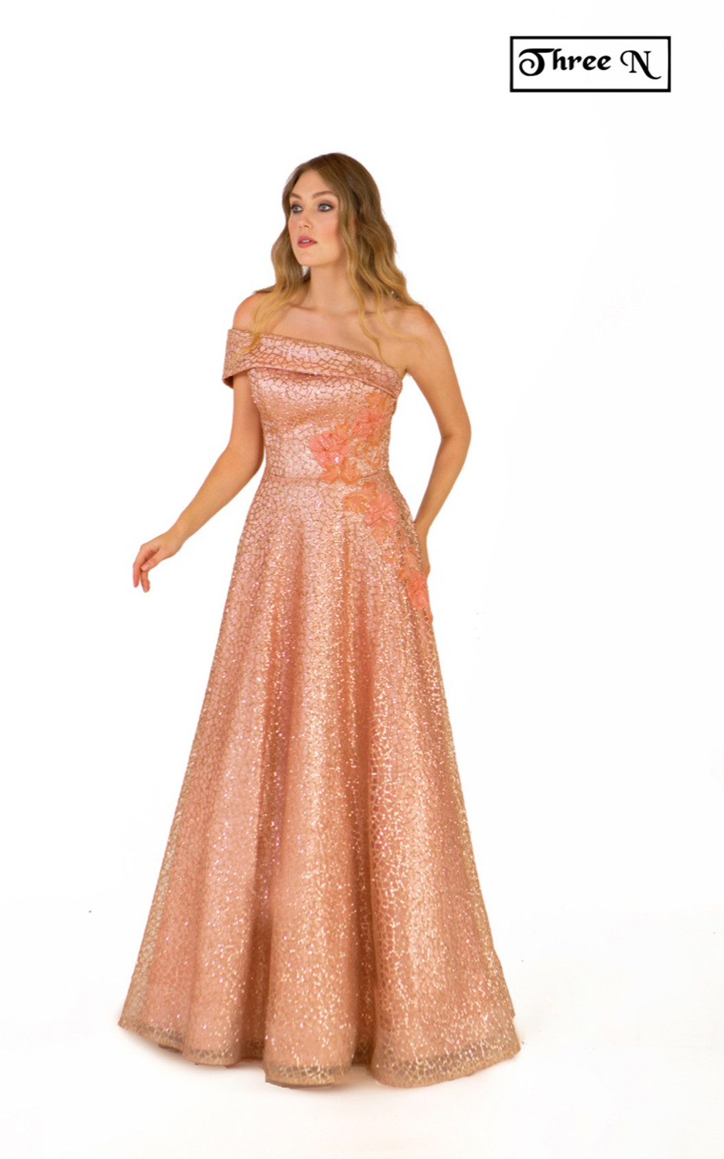 Three N 1803 Pink Front Dress