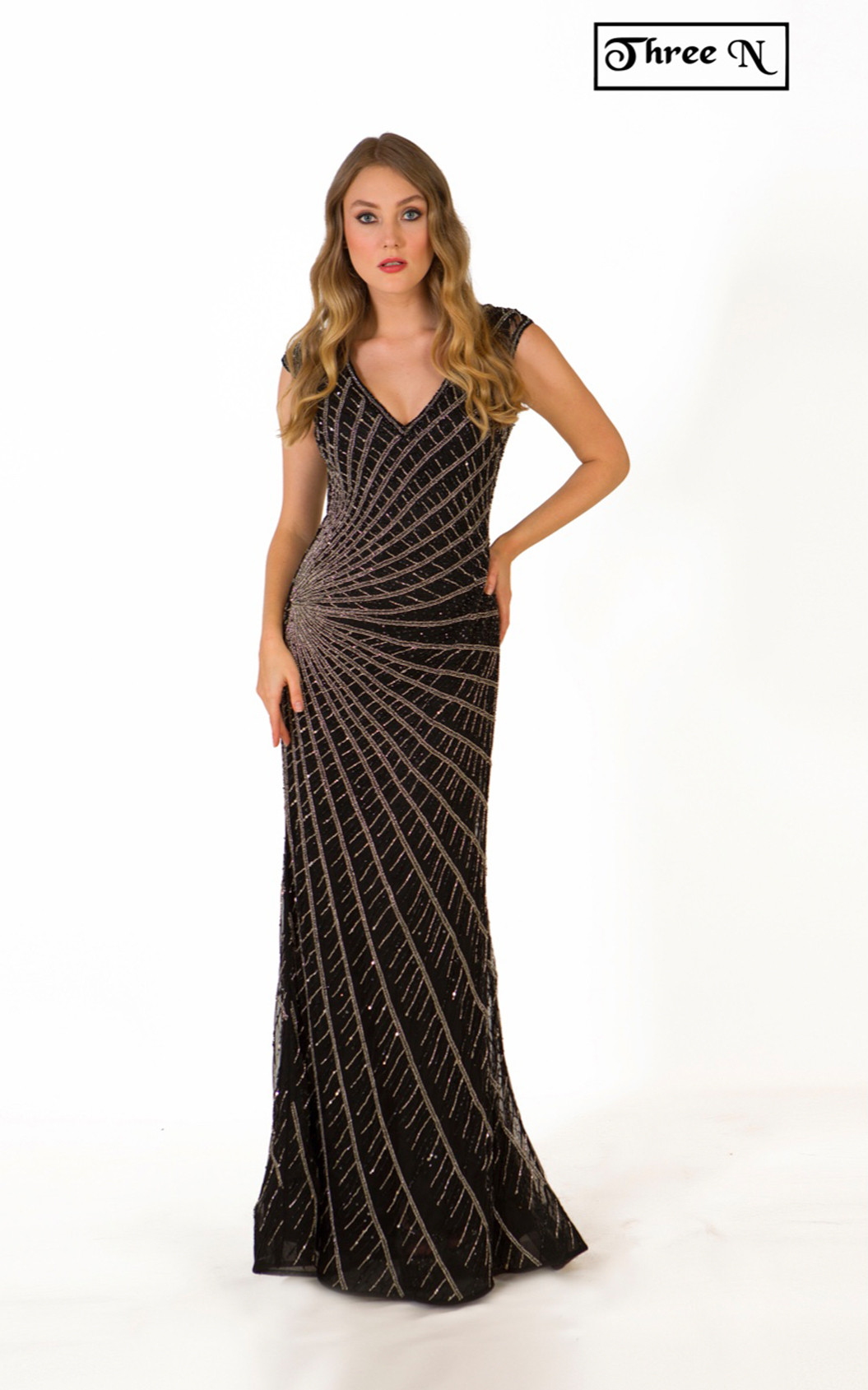 Three N 1818 Black Front Dress