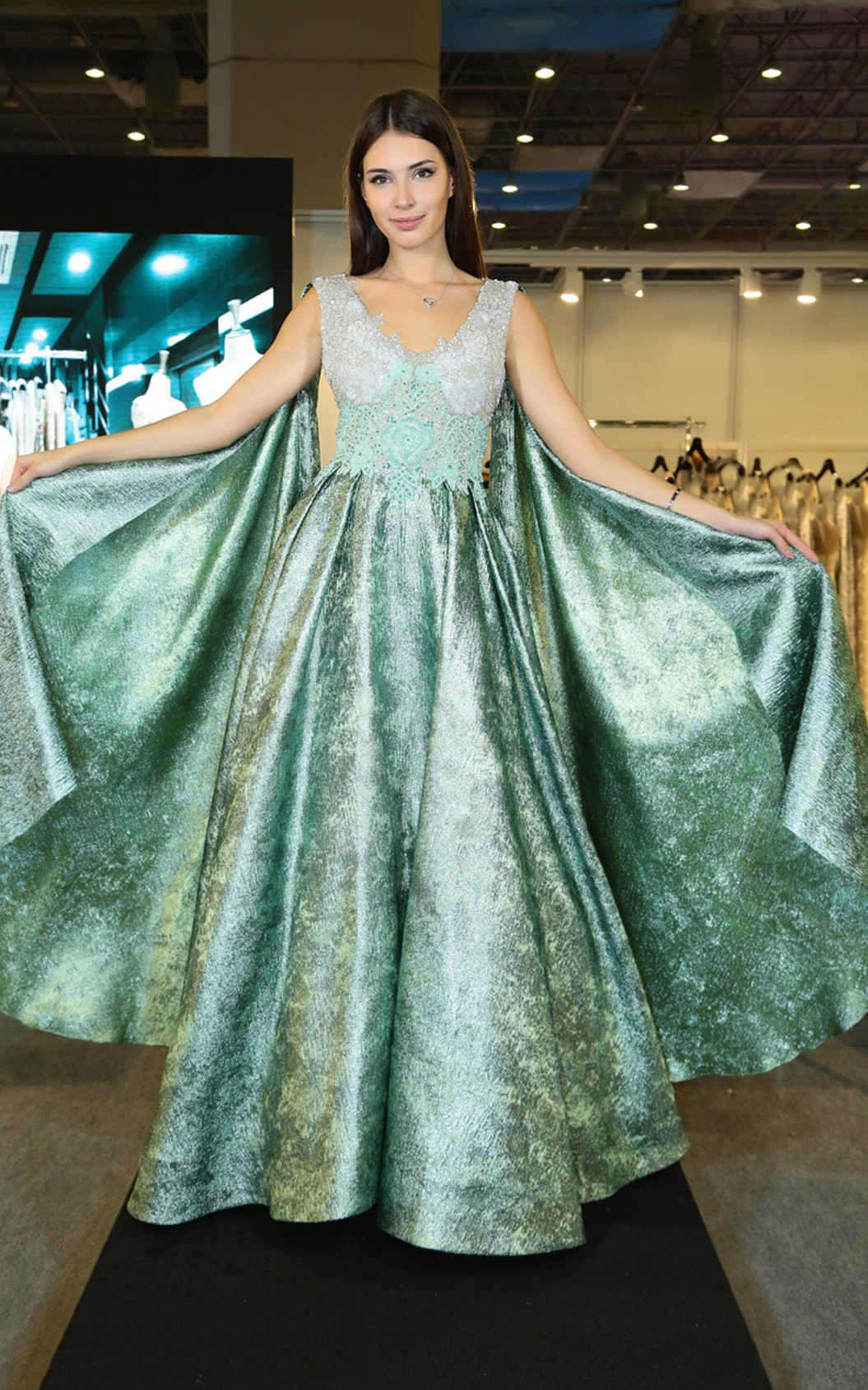 Three N 4711 Light Green Front Dress