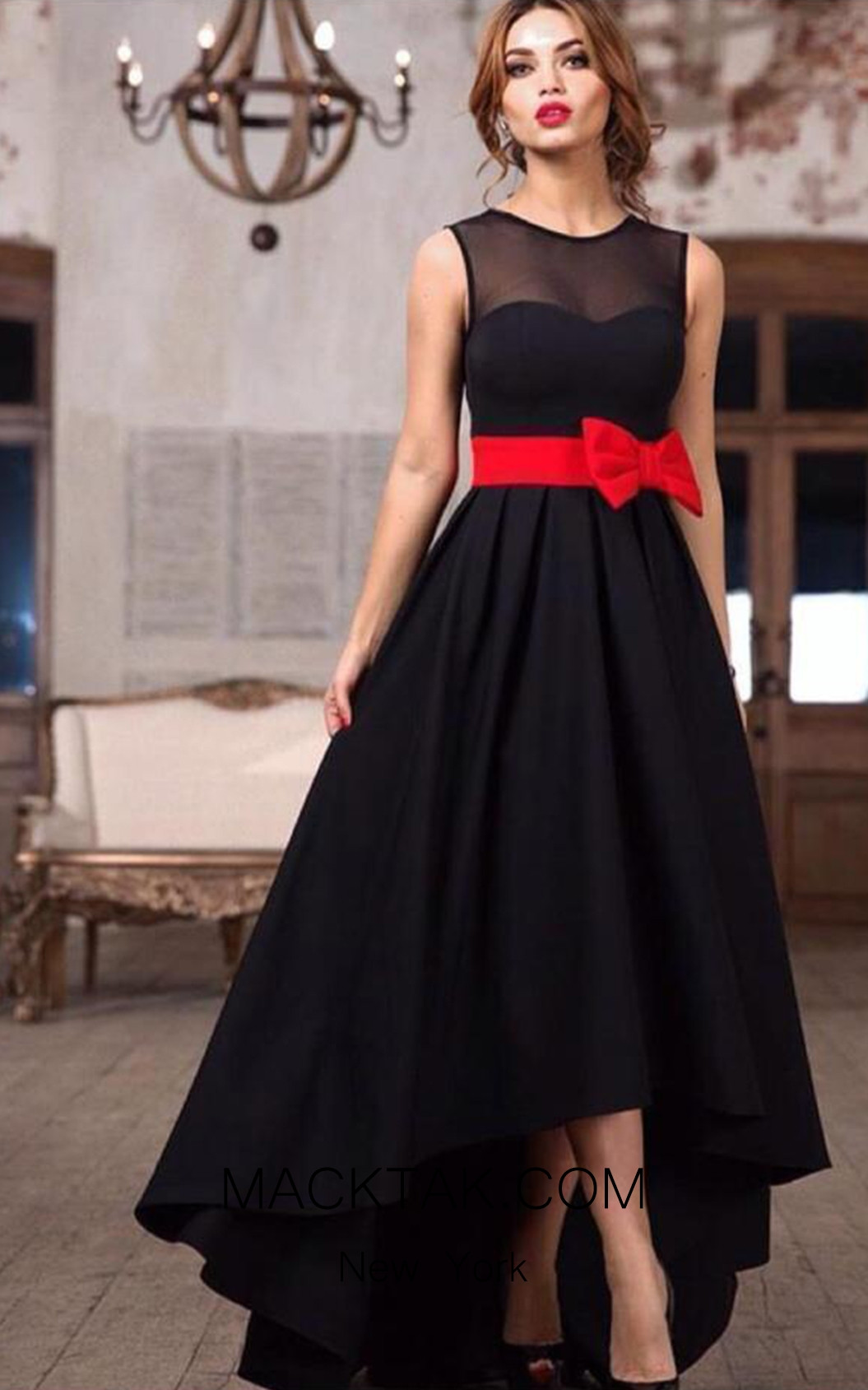 TK AS144 Black Evening Dress