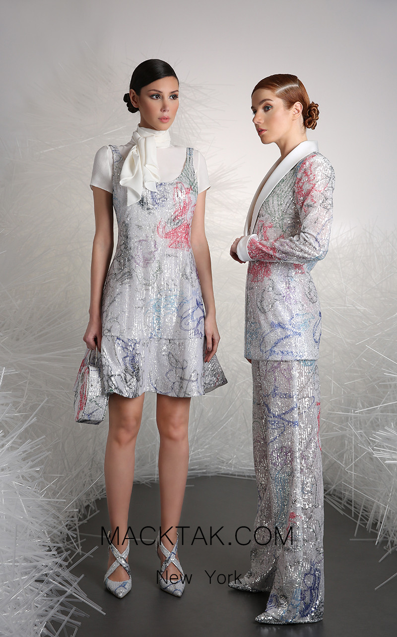 Tony Ward 9A Multi Front Evening Dress