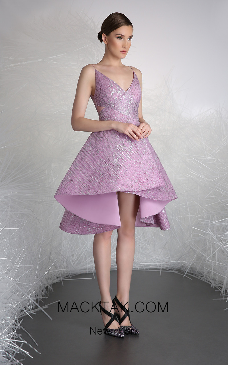 Tony Ward FW29 Purple Front Evening Dress