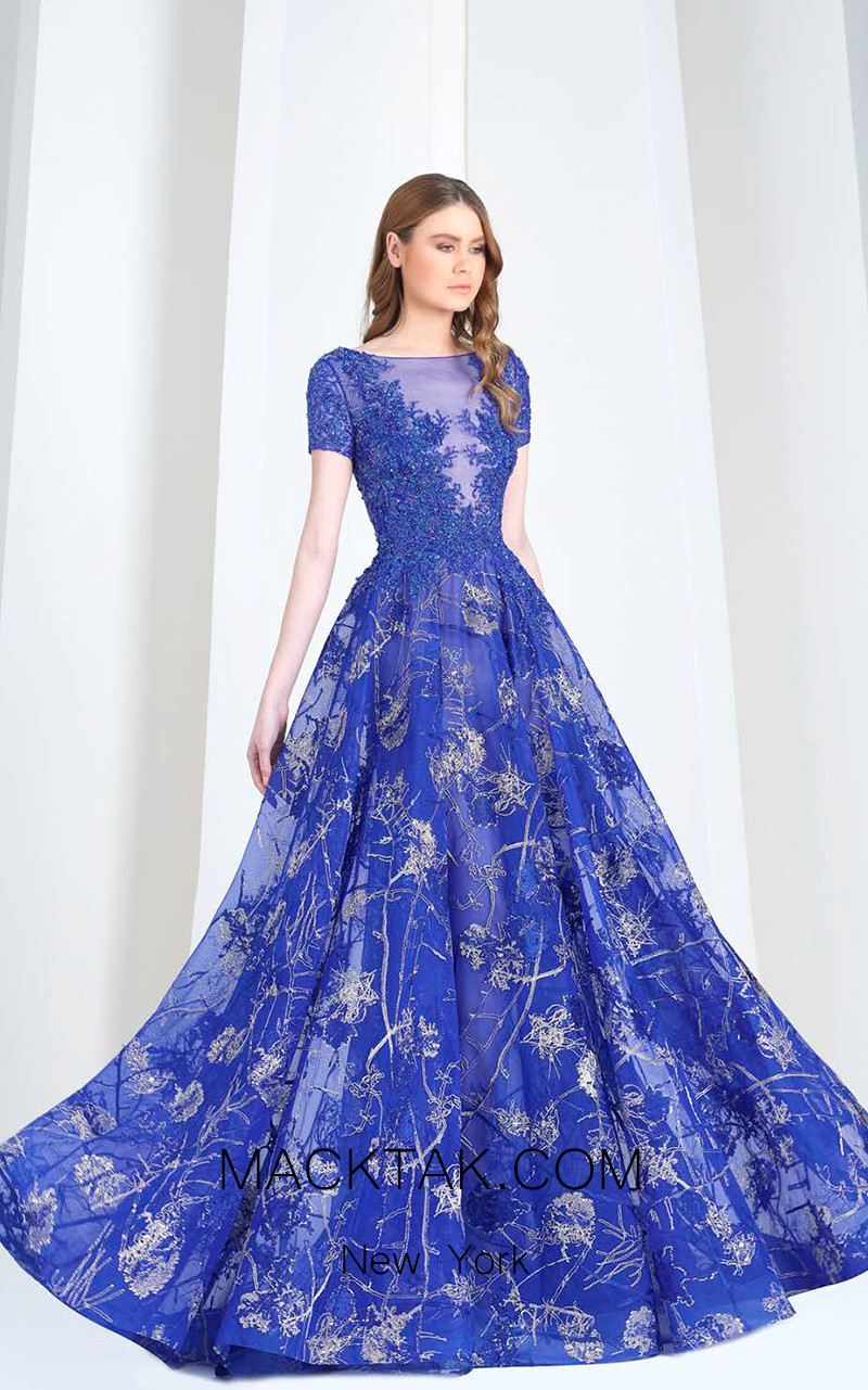 Tony Ward FW40 Blue Front Evening Dress