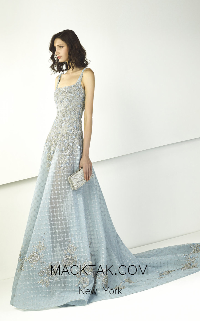 Tony Ward TW13 Blue Front Evening Dress