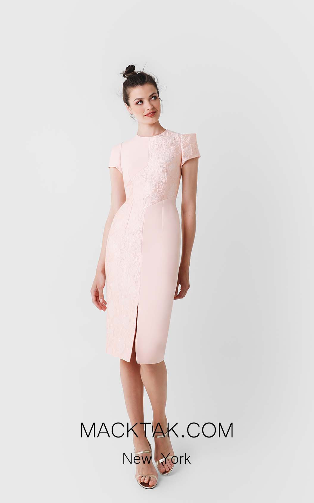 Victoria Jaela Pink Front Dress
