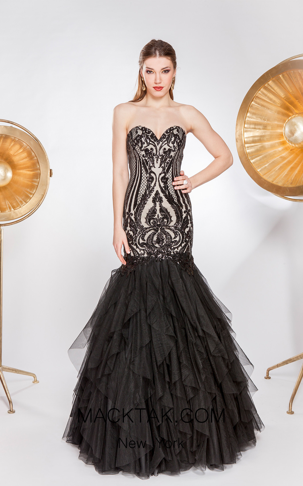 X & M Couture 49030 Front Evening Dress