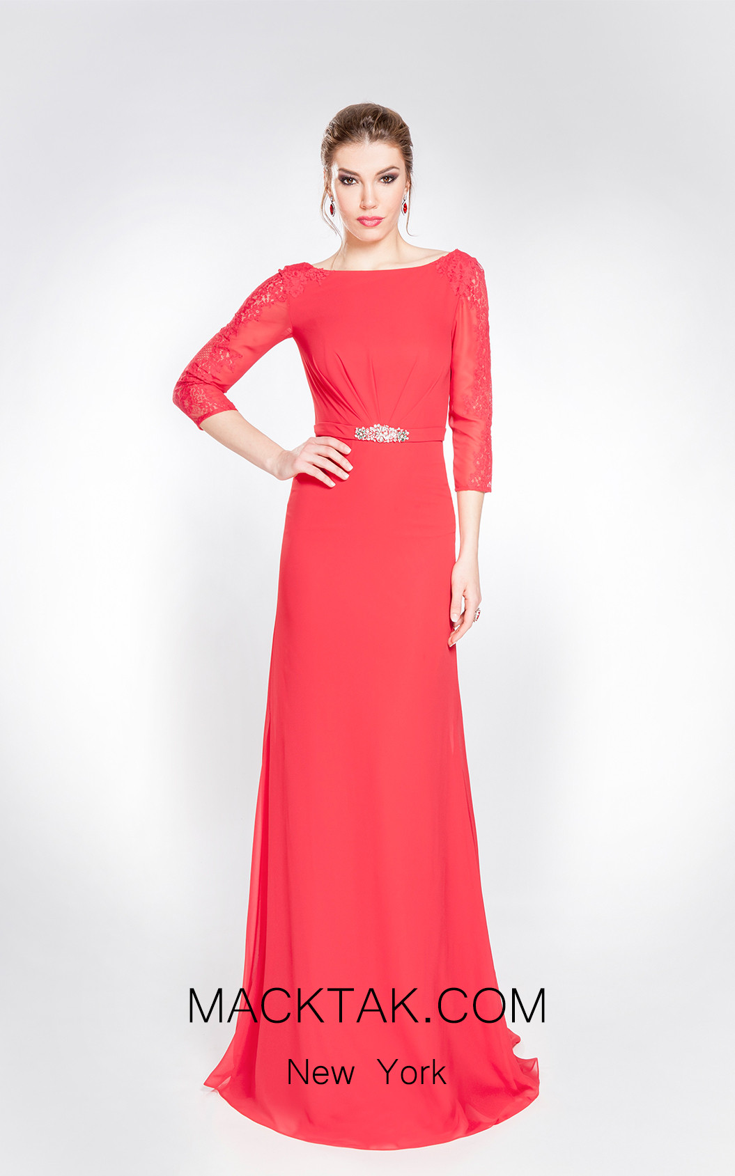 X & M Couture 49035 Front Evening Dress
