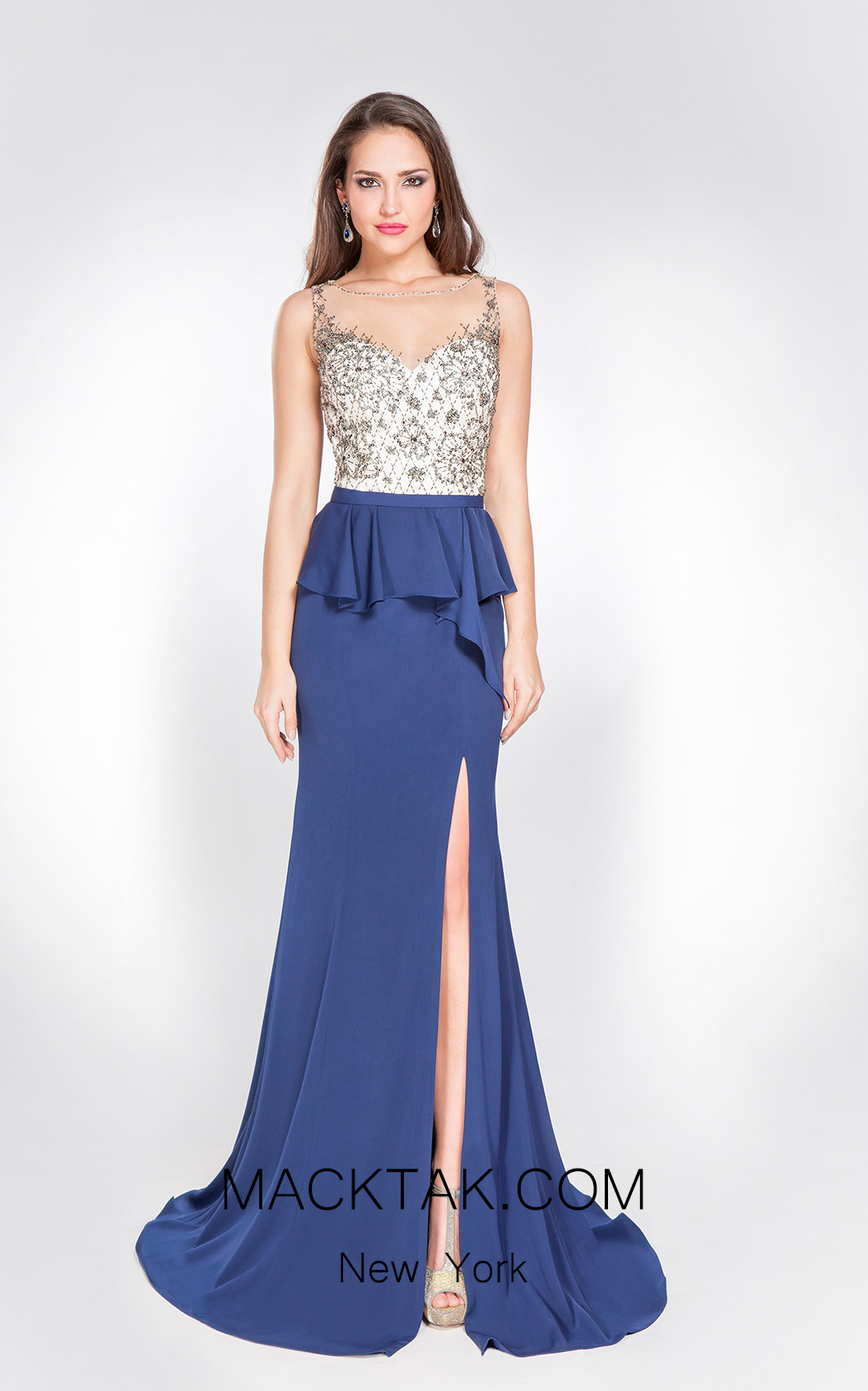 X & M Couture 49065 Front Evening Dress