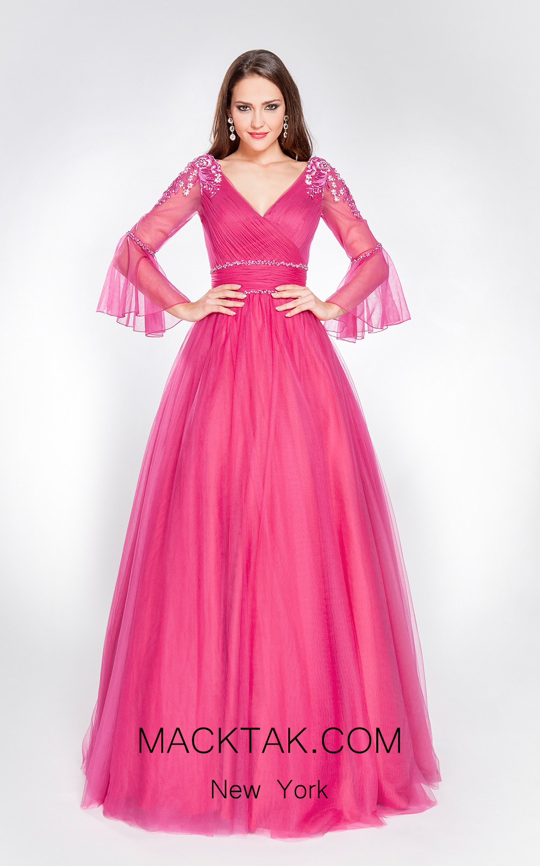 X & M Couture 49071 Front Evening Dress