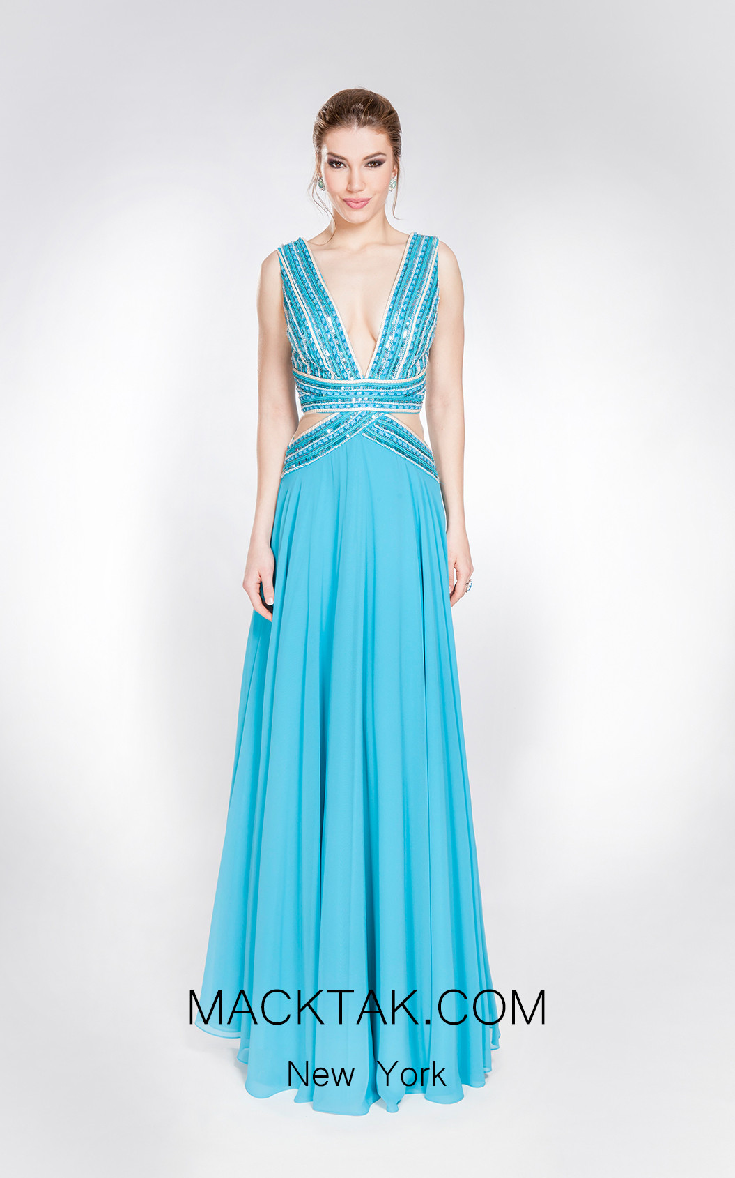 X & M Couture 49082 Front Evening Dress