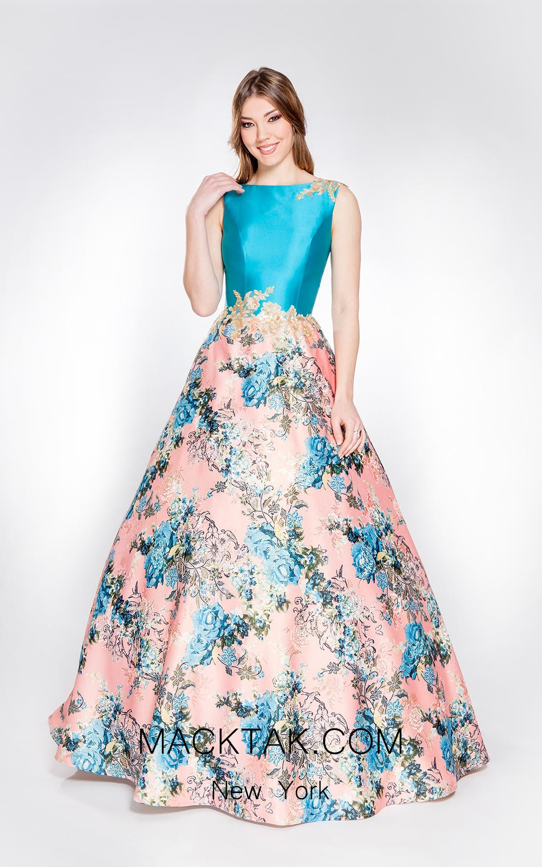 X & M Couture 8010 Front Evening Dress