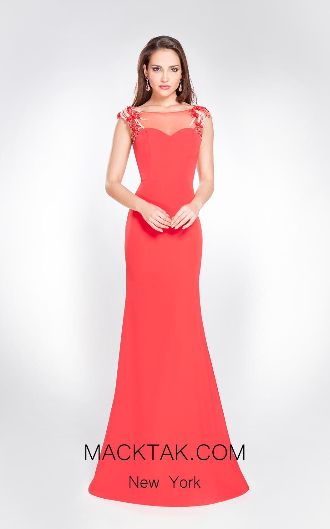 X & M Couture 8034 Front Evening Dress