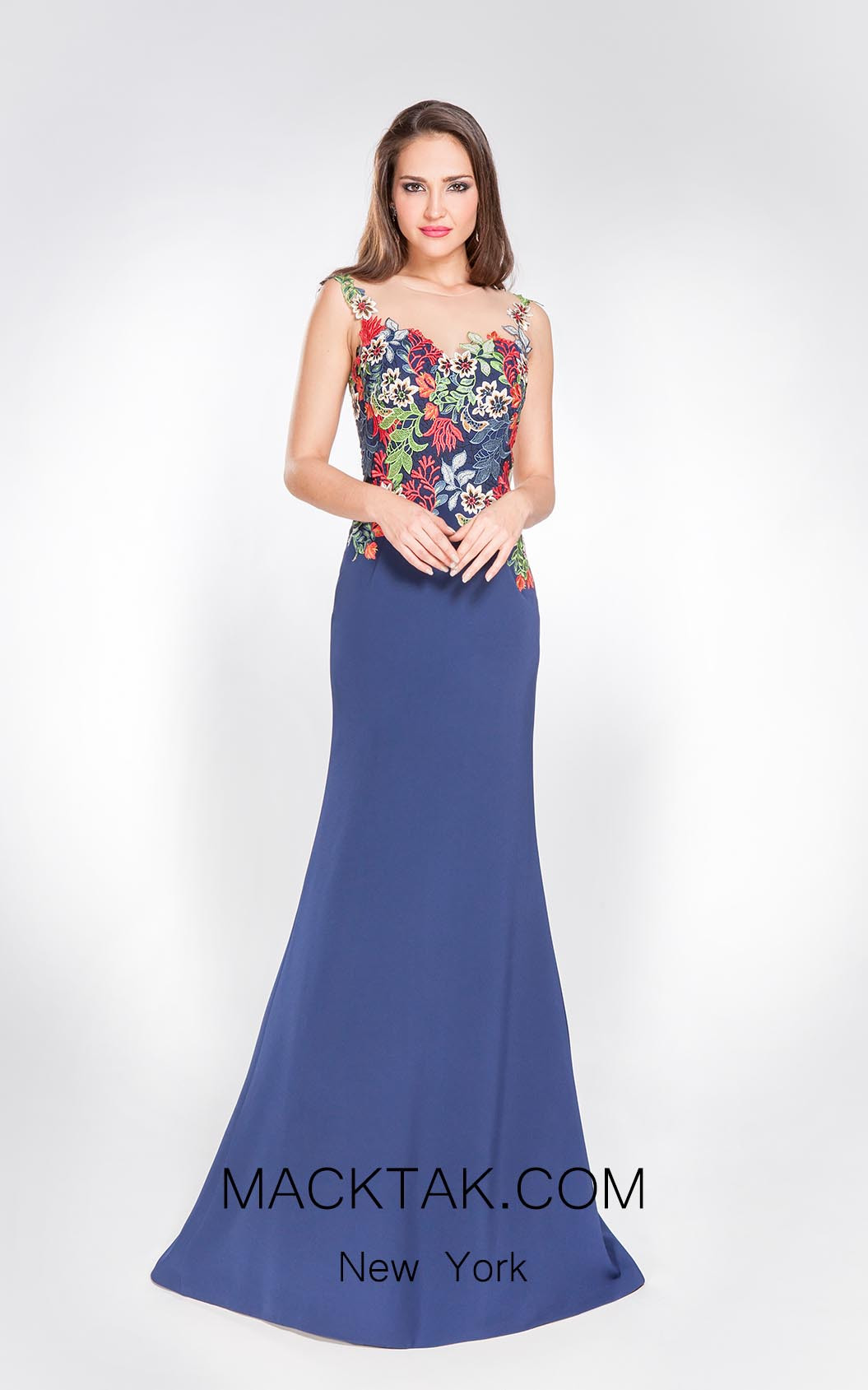 X & M Couture 8036 Front Evening Dress