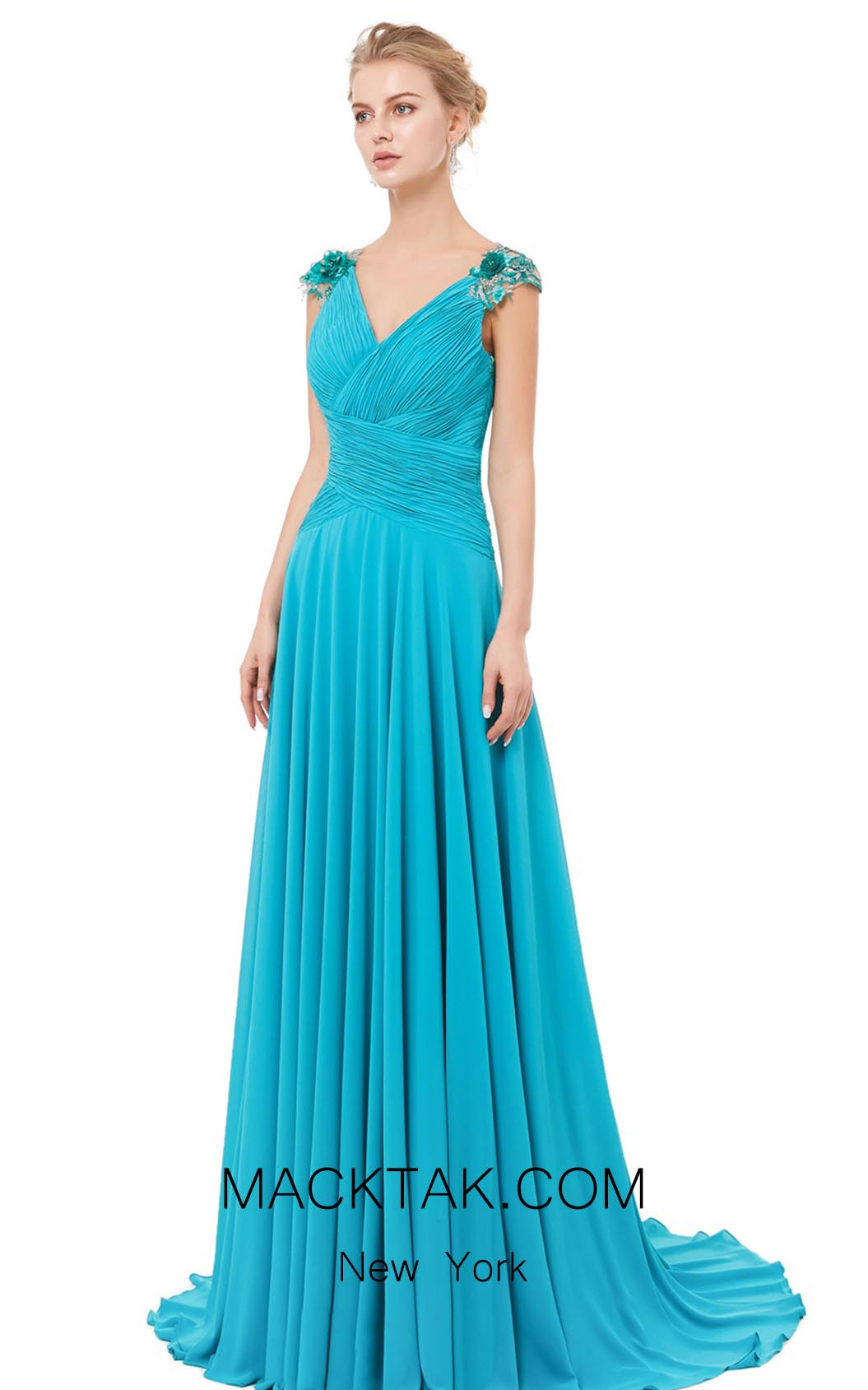 X & M Couture 8042 Front Evening Dress