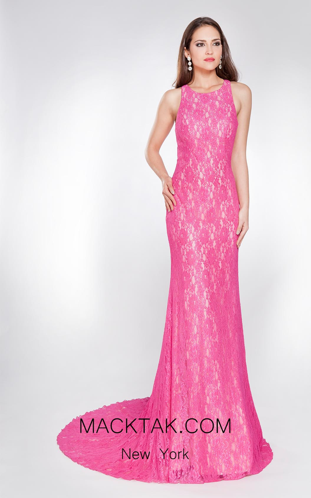 X & M Couture 8054 Front Evening Dress