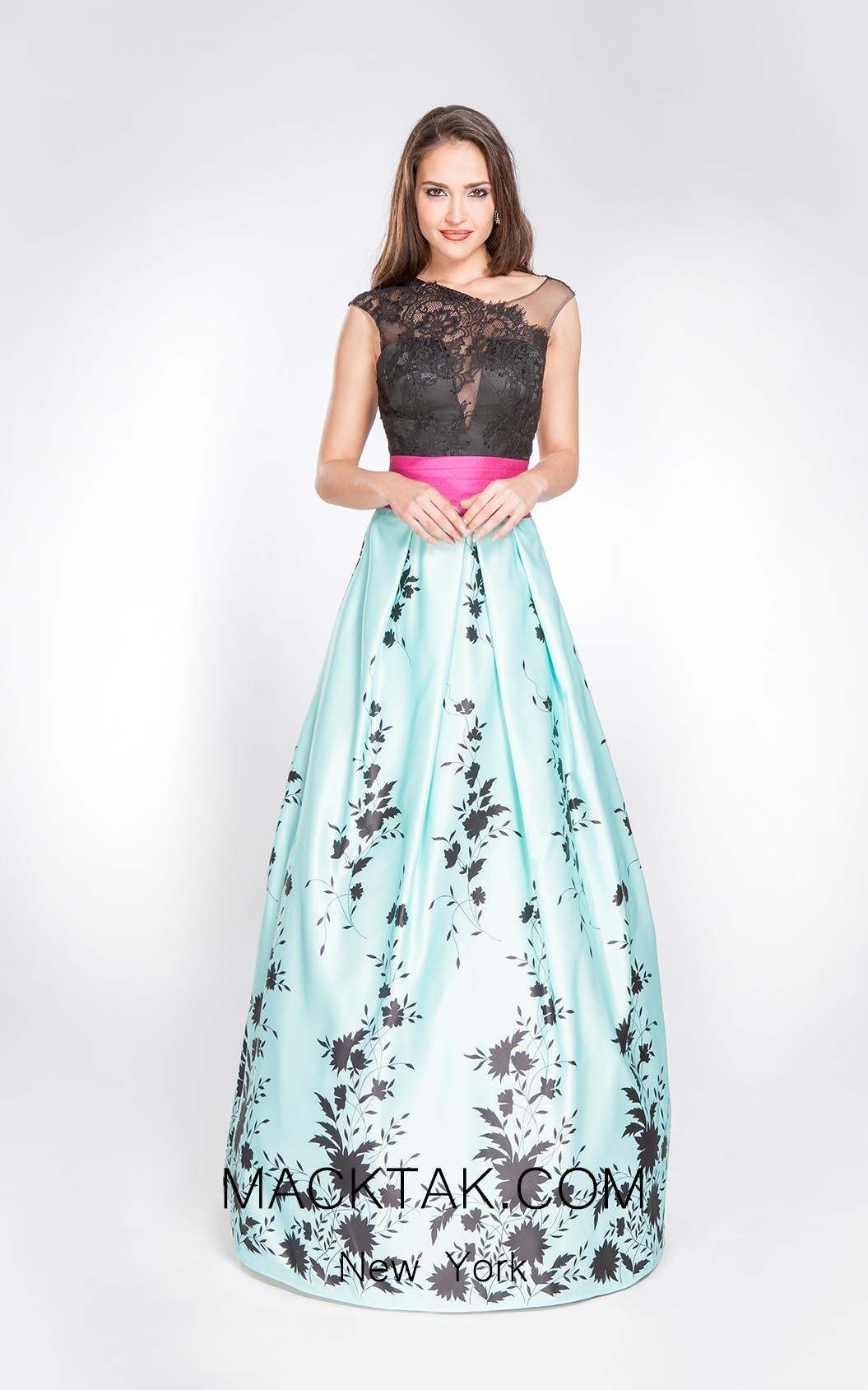 X & M Couture 8067 Front Evening Dress