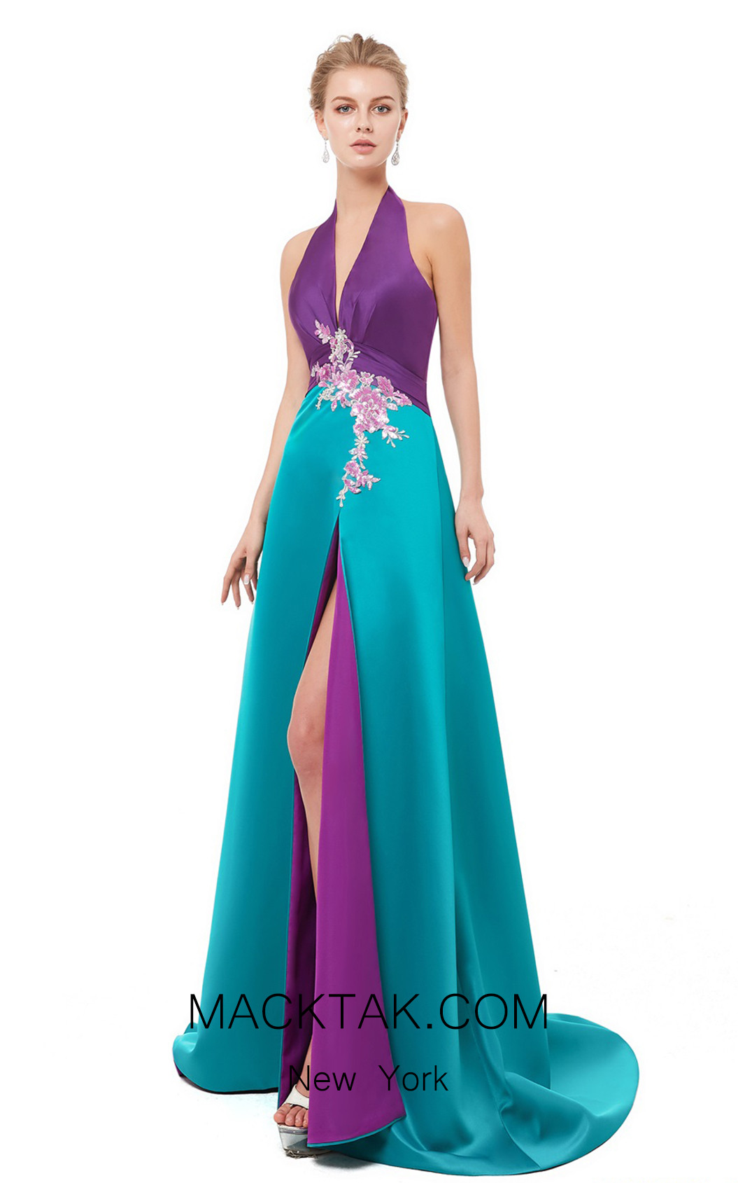 X & M Couture 8079 Front Evening Dress