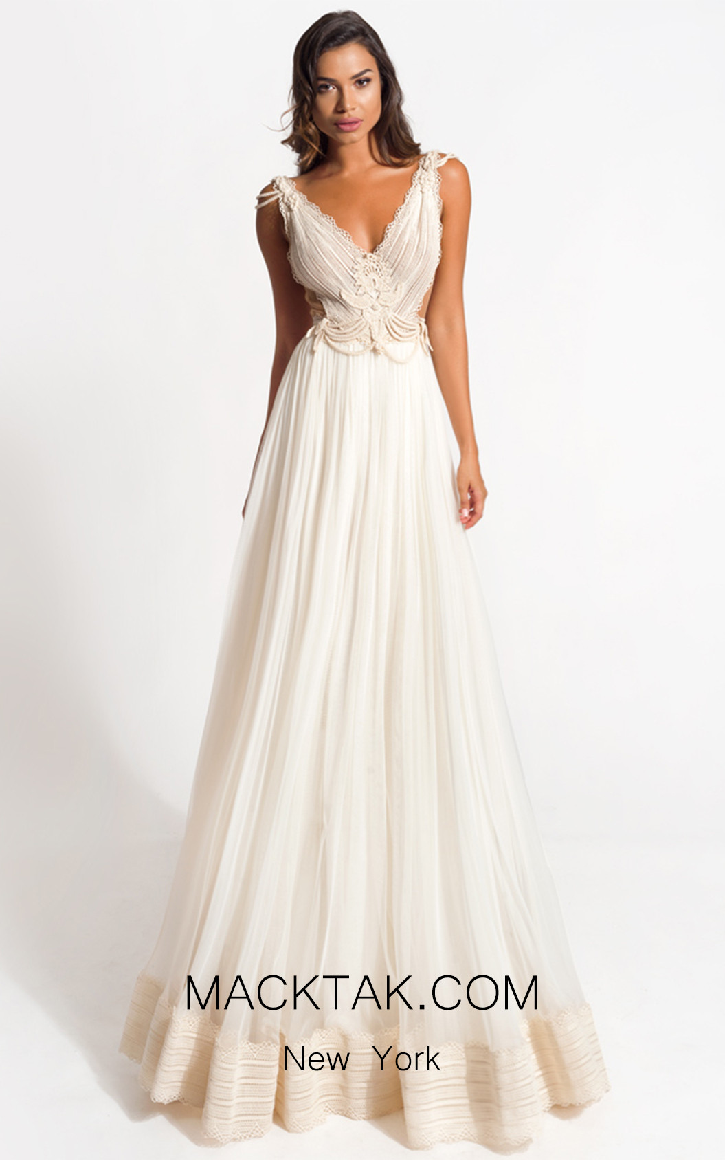 Zolotas Atelier Aegle Front Evening Dress