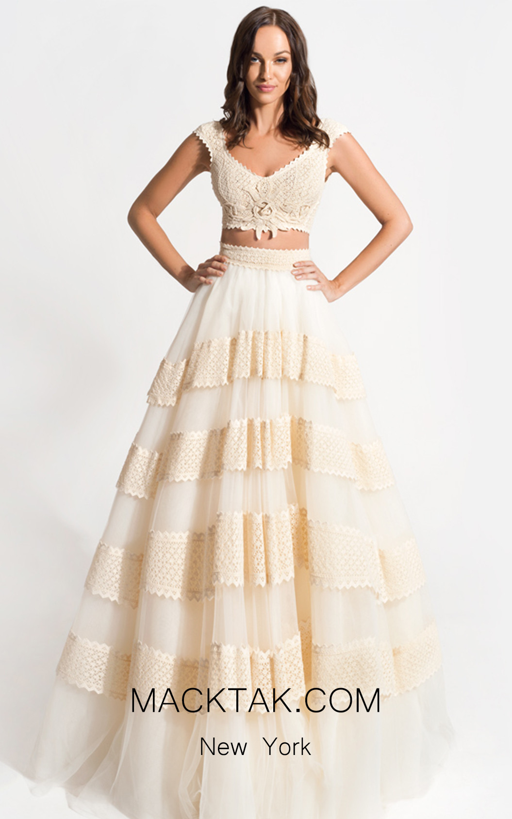 Zolotas Atelier Alcyone Front Evening Dress